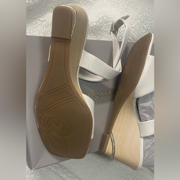 Franco Sarto Studio Ankle Strap Wedge Sandals - Picture 9 of 12